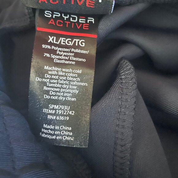Spyder Active Joggers Mens XL Gray Zip Pocket Sport Gym New NWT - Picture 4 of 7